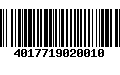 Código de Barras 4017719020010