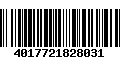 Código de Barras 4017721828031