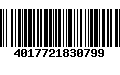 Código de Barras 4017721830799