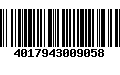 Código de Barras 4017943009058