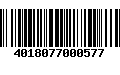 Código de Barras 4018077000577