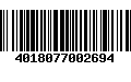 Código de Barras 4018077002694