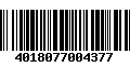 Código de Barras 4018077004377