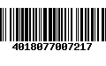 Código de Barras 4018077007217