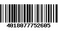 Código de Barras 4018077752605