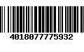 Código de Barras 4018077775932