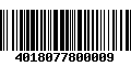 Código de Barras 4018077800009