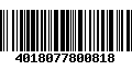 Código de Barras 4018077800818