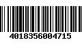 Código de Barras 4018356004715