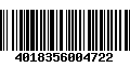 Código de Barras 4018356004722