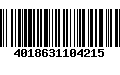 Código de Barras 4018631104215