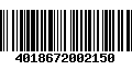 Código de Barras 4018672002150