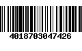 Código de Barras 4018703047426