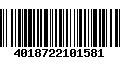 Código de Barras 4018722101581