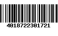 Código de Barras 4018722301721