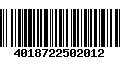 Código de Barras 4018722502012