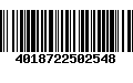 Código de Barras 4018722502548