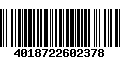 Código de Barras 4018722602378