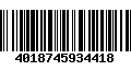 Código de Barras 4018745934418