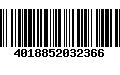 Código de Barras 4018852032366