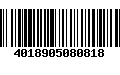 Código de Barras 4018905080818