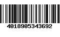 Código de Barras 4018905343692