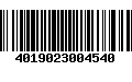 Código de Barras 4019023004540