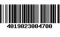 Código de Barras 4019023004700