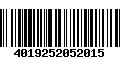 Código de Barras 4019252052015