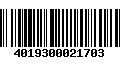 Código de Barras 4019300021703