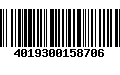 Código de Barras 4019300158706