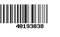 Código de Barras 40193038