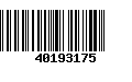 Código de Barras 40193175