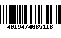 Código de Barras 4019474665116