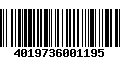 Código de Barras 4019736001195