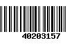 Código de Barras 40203157