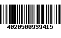 Código de Barras 4020500939415