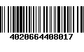 Código de Barras 4020664408017