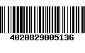 Código de Barras 4020829005136