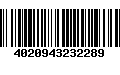 Código de Barras 4020943232289