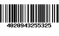 Código de Barras 4020943255325