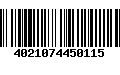 Código de Barras 4021074450115