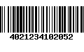 Código de Barras 4021234102052