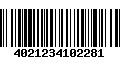 Código de Barras 4021234102281