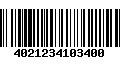 Código de Barras 4021234103400