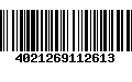 Código de Barras 4021269112613