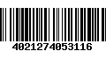 Código de Barras 4021274053116