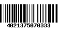 Código de Barras 4021375070333