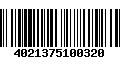 Código de Barras 4021375100320