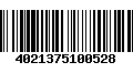 Código de Barras 4021375100528